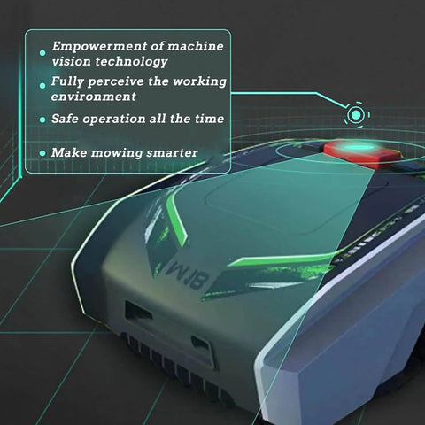 Ultra Quiet Robotic Lawn Mower With Bluetooth App For Hands Free Lawn Care Automating Up To 1500 Square Meters With Path Planning