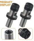 Two ER16 Collet Chuck Tool Holders for CNC Machines with 3/4 inch Shank, displaying heavy-duty precision built for smooth CNC milling.