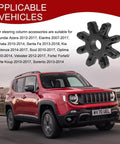 Heavy Duty Flexible Steering Coupler And Steering Gear Bushing Set Replaces Oem Power Steering Joint Connector displayed on a car.