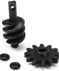 Overdrive Helical Gear Set 2-12T For 1/24 Axial SCX24 Crawler Upgrades With Steel Worm Gears shown with components