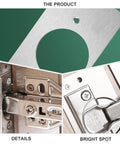 Stainless Steel Hinge Repair Plates Kit with Ten Thickened Metal Mending Brackets showing close-up details and installation.