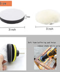 130 Pcs 3 Inch Sanding Discs Kit Wet Dry Grit 60 To 10000 with foam buffering pad and M10 backer plate in use