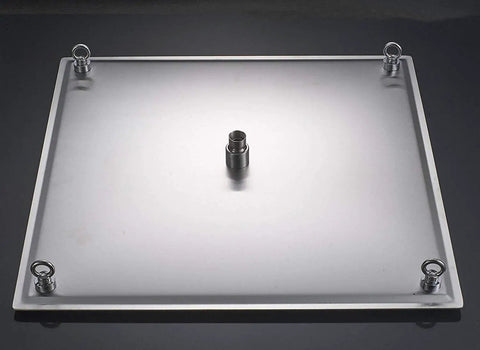 12 Inch LED Rainfall Shower Head Square Brushed Nickel High Pressure Wall Mounted Or Ceiling Mounted Solid Brass Construction