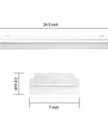 2Ft LED Wraparound Flush Mount Ceiling Light 20W 2400 Lumens 4000K Neutral White Energy Saving Long Life Fixture dimensions