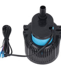 Heavy Duty Submersible Sump Pump For Industrial Draining And Flood Control 660 Gph with black and blue casing and power cable.