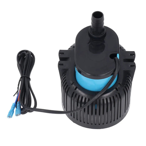Heavy Duty Submersible Sump Pump For Industrial Draining And Flood Control 660 Gph with black and blue casing and power cable.