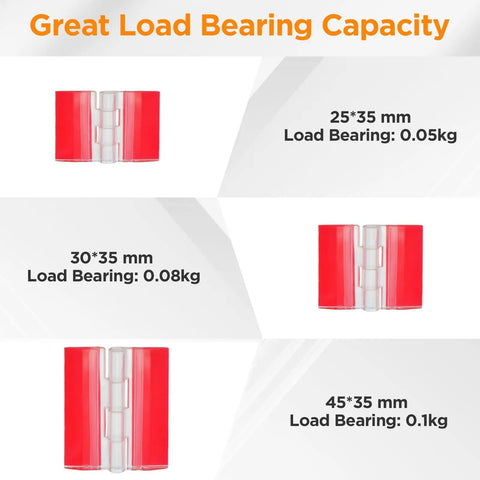 No Drill Needed Easy Peel And Stick Setup Smooth Swinging Clear Acrylic Hinges For Cabinet Repairs And Craft Projects Solid Grip All Day Long Real Good Deal with load bearing capacity chart