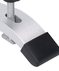 Close-up of Heavy Duty T Track Hold Down Clamps Made Of Aluminum for woodworking jigs with M8 thread and 160mm grip.
