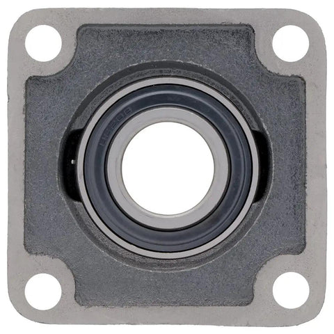 Front view of Two-Pack 4-Bolt Flange Mount Ball Bearing Unit UC208-24 Insert Bearing With Cast Iron Housing FS208