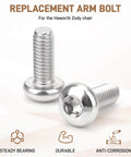 Armrest Screws For Zody Office Chair Replacement Hardware M6 16mm Size Pair Durable Alloy Steel Grade 12.9 for damaged armrests