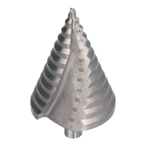 Upgrade Your Hardware Game With This Rad Step Drill Bit Set Ranging From Six To Sixty Millimeters Perfect For Chopping Clean Holes In Metal Plastic Aluminum And Steel Featuring Dual Wave Debris Removal For Zero Clogging And Heavy Duty Engraved Sizing So step drill bit, 6-60 mm, steel