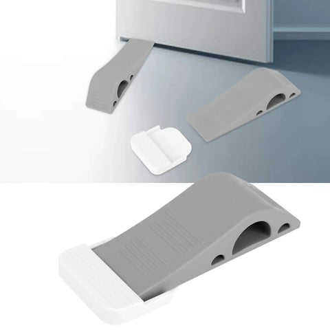 Door Stopper Wedge Set Four Pack Soft TPR Rubber Stoppers To Keep Doors Open At Home Or Office And Protect Little Fingers Durable