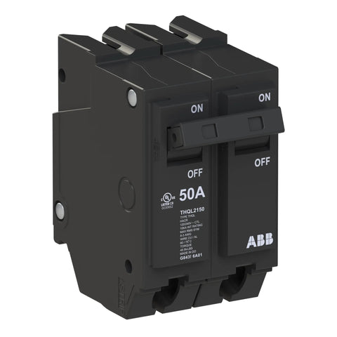 Heavy Duty 50 Amp Double Pole Circuit Breaker Built Tough As Nails For Hella Reliable home and workshop panels.