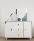 Modern dresser with Brass Cabinet Knobs Set 30 Pack 1 Inch Gold Drawer Pulls For Dresser Kitchen Cabinets With Durable Zinc Alloy Construction