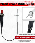 Propane Piezo Spark Ignition Kit With Push Button Igniter And Threaded Ceramic Electrode Plug And Play Spark Module components