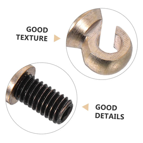 Close-up of Grandfather Clock Replacement Weights And Shell Hook Kit for Vintage Restoration showing texture and thread details.