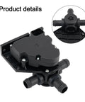 Road Ready Coolant Three Way Valve For Tesla Model S 2012 To 2016 Heavy Duty ABS shell with fluid connectors, direct fit replacement.