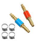Gas Flow Control Set Of Two Flashback Arrestors With Four Clamps For Soldering And Welding Safety Brass And Stainless Steel Construction One Way Valve For Reliable Flame Control Must Have