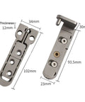 Built Different Heavy Duty Ball Bearing Door Hinges Smooth Slick Swing stainless steel pivot hardware size 102mm x 34mm for thick wood doors.