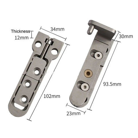 Super Silky Soft Close Hidden Cabinet Hinges Zero Drama Adjustable Stainless Steel Invisible Pivot Hardware for Heavy Duty Wooden Doors, size 102mm x 34mm.