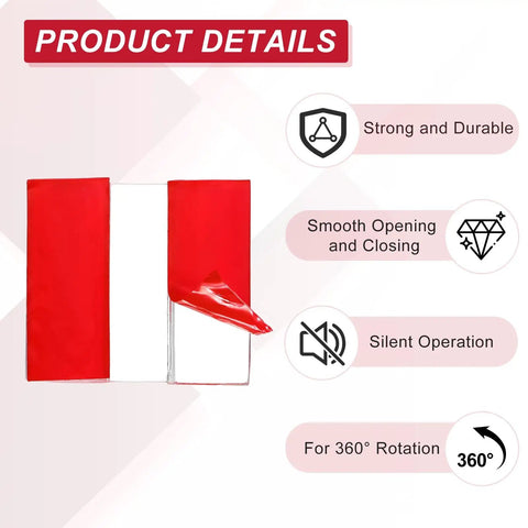 Total Game Changer Acrylic Flexible Hinges Clear Invisible Living Hinge 360 Degree Rotation for Garage Upgrades, showing durability and smooth operation.