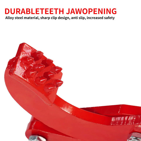 Beefy 1 Ton Pallet Puller Clamp With 5 Inch Opening, Heavy Duty Pallet Grabber Hoist, 2205 Lbs Capacity, 45 Steel With Powder Coating, Corrosion Resistant, Ideal For Lifting, Grabbing, And Moving Pallets.
