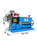 Heavy Duty Wire Stripping Tool For Copper Wire Automatic Hand Crank Stripper With 11 Channels And 10 Blades, blue machine