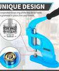 Heavy Duty Eyelet Grommet Machine Press Kit With 3 Interchangeable Dies And 900 Grommets featuring unique design for labor saving.