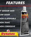 High Temp RTV Silicone Gasket Maker 85g Tube For Auto Use, 500F Heat Resistance, Sensor Safe, Low Odor, Non Corrosive Sealant