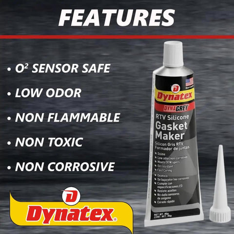 High Temp RTV Silicone Gasket Maker 85g Tube For Auto Use, 500F Heat Resistance, Sensor Safe, Low Odor, Non Corrosive Sealant