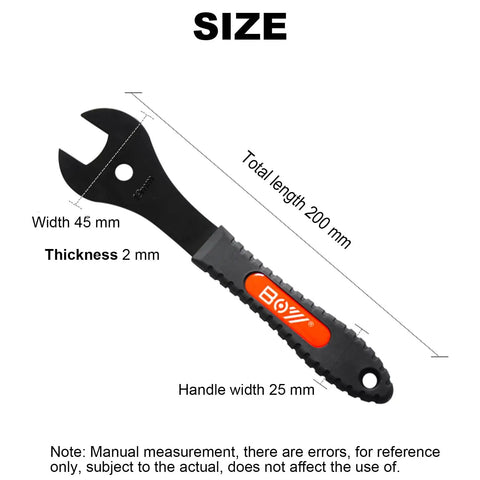 Bicycle Cone Wrench Set Slim Jaw Bike Cone Spanners 13 14 15 16 17 18 19mm Includes 2 3 4 7 Piece Sets dimensions diagram