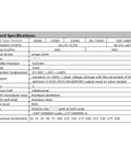 Specification chart for Linear Position Sensor With 15mm To 300mm Travel Range And Linear Scale Ruler Displacement Transducer For Precise Motion, Articulated Motion Sensor, 200mm Reach, Easy Install And Durable Build.