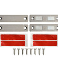 Ultra Thin Magnetic Cabinet Catch for Doors Drawers and Closets with Dual Magnets for Strong Hold and Seamless Fronts product components
