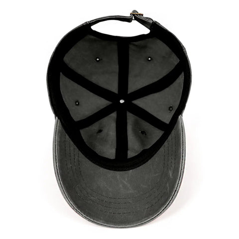 Inside view of Funny 80Th Birthday Hat It Took Me 80 Years To Look This Good Washed Cotton Adjustable Snapback One Size Fits Most