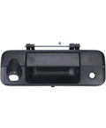 Top view of RDHFTNIHU Access Latch Component, black plastic with metal reinforcement for 2007-2013 pickup tailgates.