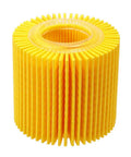 Yellow filter element from 12-Pack Engine Oil Filter Set Replacement CH10358 for Toyota, Lexus, Pontiac, Scion Vehicles.