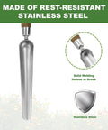 Top view of Grab And Go Narrow Garden Trowel For Transplanting And Weeding Stainless Steel Widger with solid welding details.