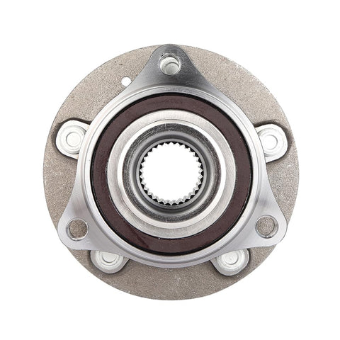Front view of Front Wheel Bearing And Hub Assembly For 2018 2021 Chevy Equinox And 2018 2021 GMC Terrain With ABS Tone Ring Sensor