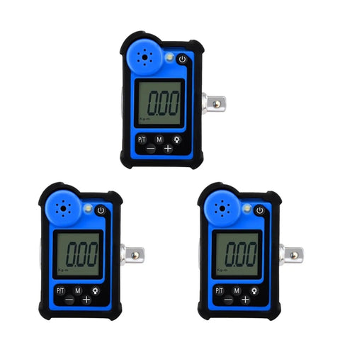 Digital Torque Meter Adapter For Ratchet Wrench With LCD Display Measures 6.8 To 340 Nm And Switches Between Kg Cm Newton Mm And Lbf In For Precise Fastener Tightening Control