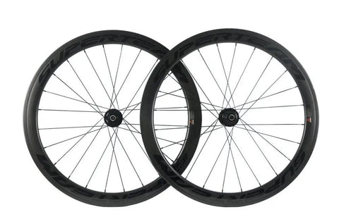 Carbon Disc Wheelset 50C-23 Clincher Road Wheel Six Bolt Rotor 12x100 Thru Axle Built For Speed Lightweight Aero Carbon Rim