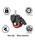 Tough As Nails Heavy Duty Caster Wheels With Top Plate Swivel And Brake featuring dual locking and 360 swivel, non-marking PU castors.