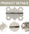 Vintage Iron Cabinet Hinges 20 Piece Small Butt Hinges For Cabinets Jewelry Boxes with screws and hinge details