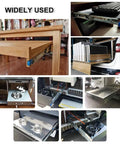 Built Tough Full Extension Ball Bearing Drawer Slides With Dead Bolt Lock And Silky Smooth Glide Silver cabinet runners used in various applications.