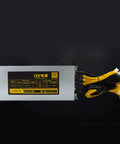 Heavy Duty 3600W Mining Power Supply For Multi GPU Rigs And Industrial Miners 180 To 265V Switching PSU With Metal Housing Quiet Operation Built Tough For Stable Power And Safety, 12V metal PSU with cables