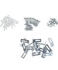 Whiteboard Mounting Hardware Kit with Metal Wall Brackets, Screws, and Anchors No Fuss 20 Pack for Home Office or Classroom