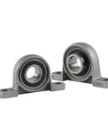 Premium 1 Pair Bearings 20 Mm Id Fits Rear Axle Frame With Mount Go Kart Parts Replacement Hybrid Material Ensures Smooth Rotation Long Lasting Wear Resistance Sealing Protection Blocks Dust To Keep Your Rig Running Reliable For Service Life. two mounted 20mm hybrid bearings