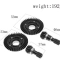 Front And Rear Differential Gear Set With 42T Ring Gear And 13T Pinion Gear Helical Teeth 20Cr Steel CNC Machined for RC Trucks