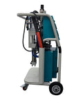 Heavy Duty Polyurethane Foam Spray Machine, side view showing pneumatic components and mobility features for waterproofing.