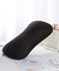 Kid Sized Microbead Neck Pillow For Travel And Sleep, Super Soft Ergonomic Cushion displayed on white surface