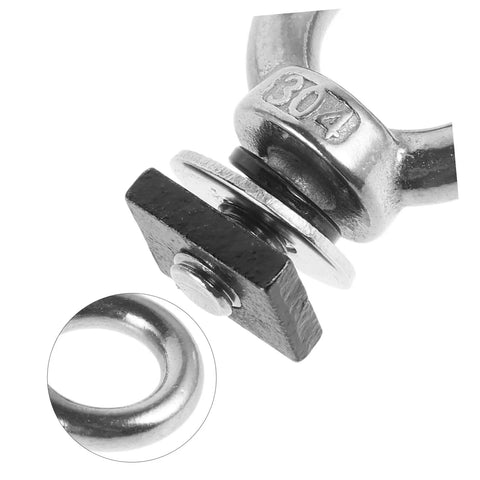 Heavy Duty High Strength T Type Hanging Ring Screw For Roof Rack Accessories Quick Release Bolt For Luggage Racks And Roof Platforms Mounting Hardware Eye Bolt With Nut Rope Anchor, 304 stainless steel, 304 marked